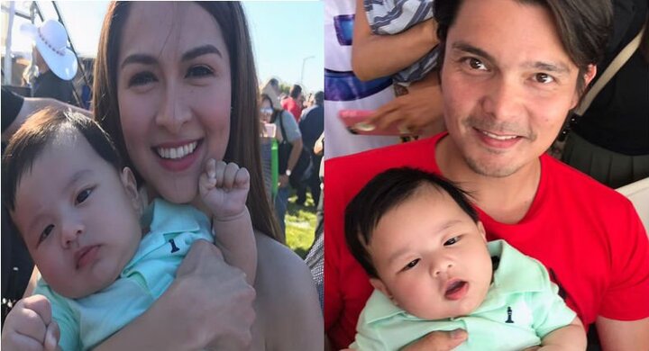 Con trai Đan Trường được vợ chồng 'mỹ nhân đẹp nhất Philippines' bế