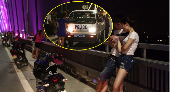 Dẹp chốn hẹn hò của các cặp tình nhân trên cầu Nhật Tân