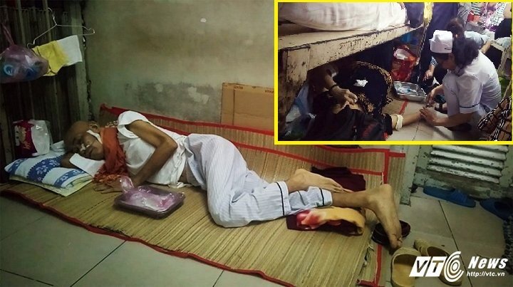 Bệnh nhân chen nhau dưới gầm giường: Lãnh đạo Bệnh viện Ung bướu TP.HCM nói 'bó tay'