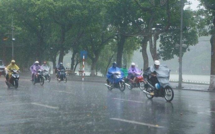 Miền Bắc tiếp tục mưa to và dông trên diện rộng