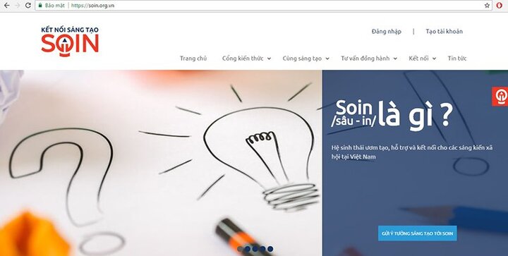 Kênh ươm tạo sáng kiến xã hội SOIN được ra mắt tại Việt Nam