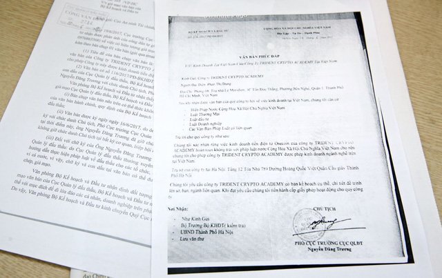 Bộ Kế hoạch và Đầu tư 'tố' hiện tượng giả mạo văn bản kinh doanh tiền ảo onecoin
