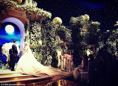 Choáng ngợp đám cưới 220 tỷ đồng của 'gái cưng' đại gia ngành năng lượng