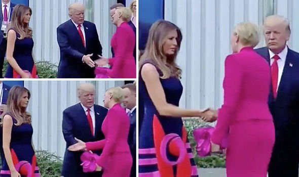 Tổng thống Trump tẽn tò vì bắt tay 'hụt' với Đệ nhất Phu nhân Ba Lan