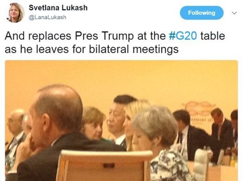 Con gái thế chỗ ông Trump dự một phiên họp tại hội nghị G20