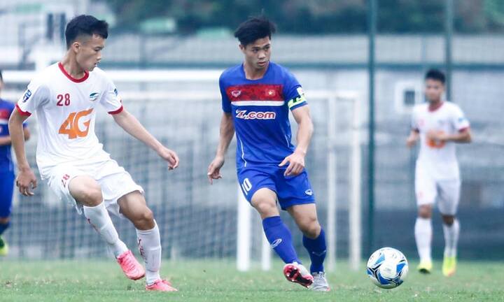 Đức Chinh ghi bàn, U22 Việt Nam thắng sát nút Viettel