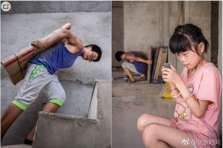 Rớt nước mắt nghị lực của cậu bé khai gian tuổi, làm việc khổ cực kiếm tiền nuôi em gái mù