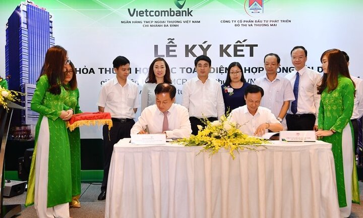 Vietcombank Ba Đình ký kết Thỏa thuận hợp tác toàn diện và Hợp đồng tín dụng với TUDI.,JSC