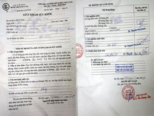 Những hệ lụy không ngờ từ việc mua giấy khám sức khỏe giả trên mạng