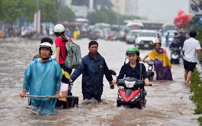 Bão số 2 đổ bộ, hàng loạt các thành phố từ miền Bắc tới miền Trung có nguy cơ ngập úng