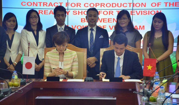 VOV ký hợp đồng sản xuất chương trình giải trí với Tập đoàn truyền thông lớn nhất Nhật Bản