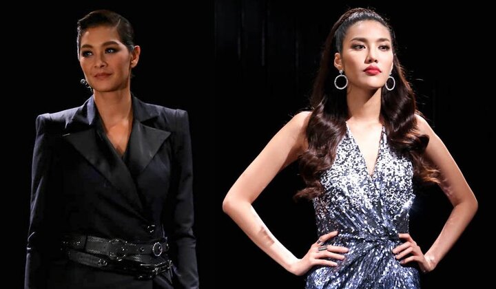 Lan Khuê đứng nhìn HLV The Face Thái Lan loại thí sinh