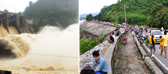 Dân hiếu kỳ xem thủy điện Hòa Bình xả lũ: Yêu cầu chặn mọi hoạt động tại khu vực nguy hiểm