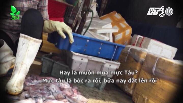 Hãi hùng cảnh mực thối siêu rẻ tràn ngập chợ đầu mối ở Thủ đô