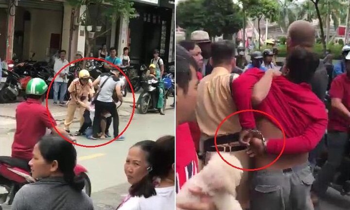 Dân giúp CSGT tóm gọn 2 tên cướp giữa phố Sài Gòn