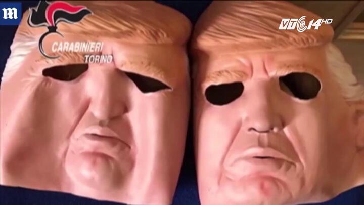 Đeo mặt nạ Donald Trump đi cướp ATM bất thành