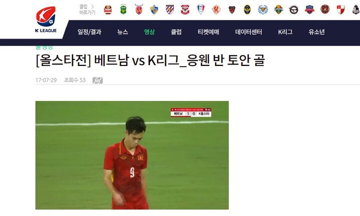 Báo Hàn khen Văn Toàn, tới tấp chê Ngôi sao K-League