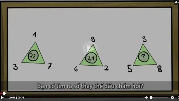 Trong 10 giây, bạn có thể tìm số thay thế dấu chấm hỏi?