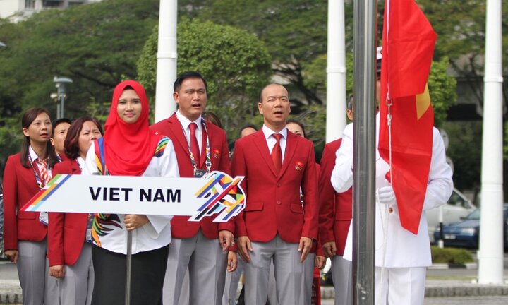 Xúc động giây phút thượng cờ Tổ quốc tại SEA Games 29
