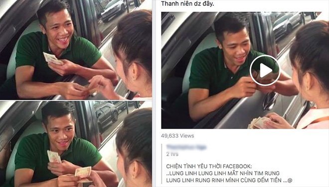 Video: Bi hài hàng loạt tài xế đổi tiền lẻ trả phí BOT