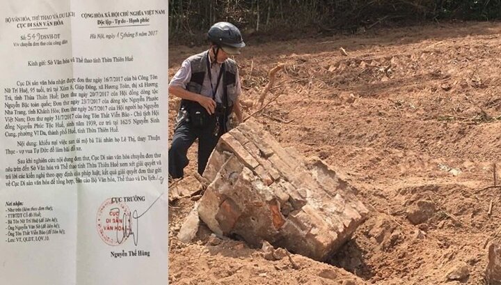 San phẳng mộ vợ vua Tự Đức làm bãi đậu xe: Cục Di sản Văn hóa vào cuộc