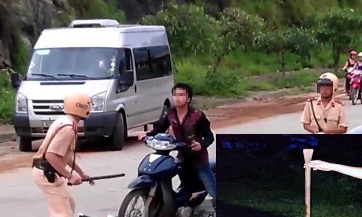 CSGT bắn chỉ thiên khống chế nam thanh niên dùng xà beng đánh công an