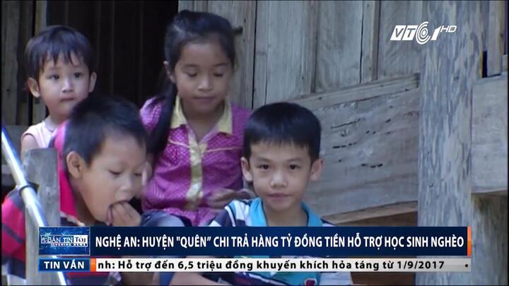 Nghệ An: Huyện 'quên' chi trả gần 5,7 tỷ đồng tiền hỗ trợ học sinh nghèo
