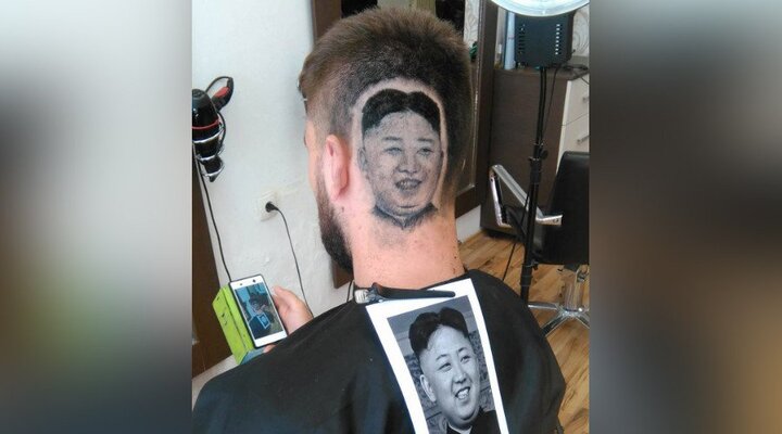 Video: Thợ cắt tóc tạo hình Kim Jong-un trên tóc khách hàng