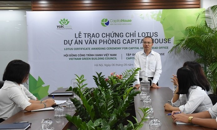 Capital House nhận chứng chỉ LOTUS cho dự án văn phòng Xanh