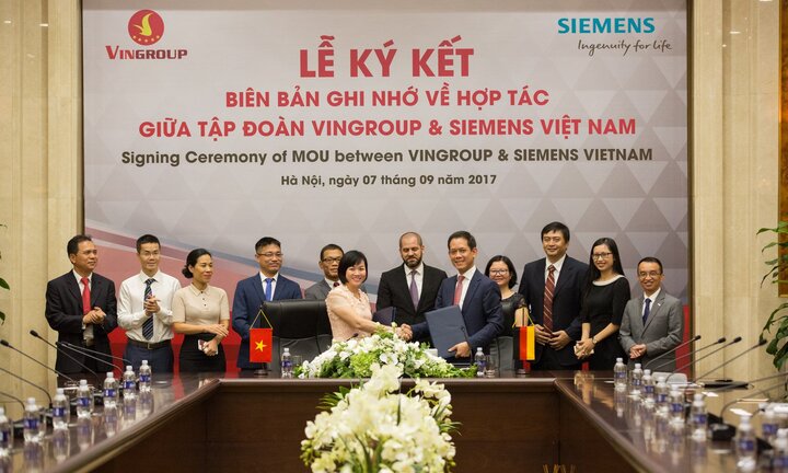 Vingroup và Siemens ký Biên bản Hợp tác về công nghệ