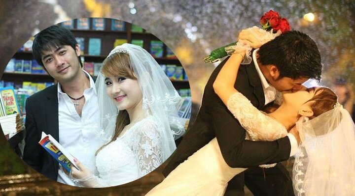 Bảo 'Ngậu' lần đầu khoe ảnh cưới bên vợ xinh đẹp