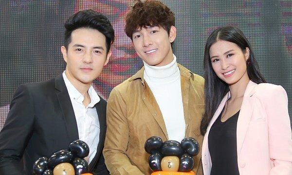 Đông Nhi – Ông Cao Thắng diện đồ đôi đến mừng Song Luân ra mắt MV mới