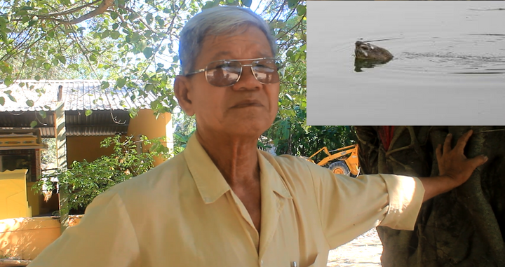 Những nhân chứng sống kể chuyện chạm mặt rùa ‘thần’ khổng lồ dưới dòng Hương Giang