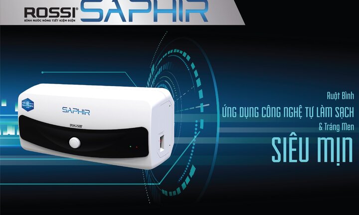 Tân Á Đại Thành chính thức ra mắt bình nước nóng Rossi Saphir