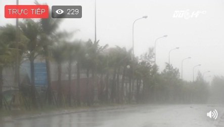 Trực tiếp: Bão số 10 đổ bộ vào miền Trung, cả khu vực quay cuồng trong mưa to gió lớn