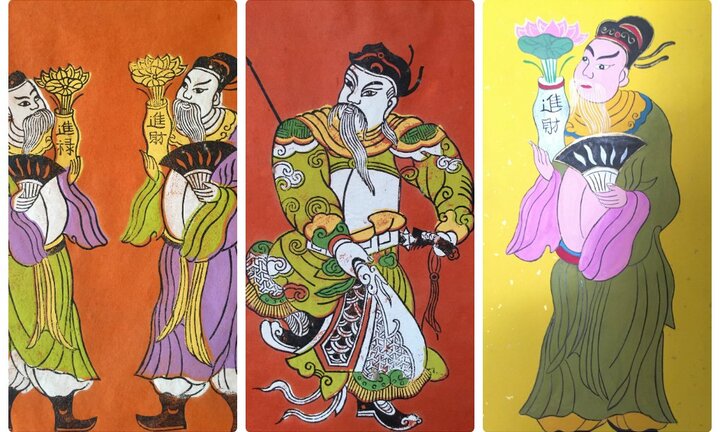 Tranh đỏ thất truyền gần 100 năm ở Hà Nội hồi sinh