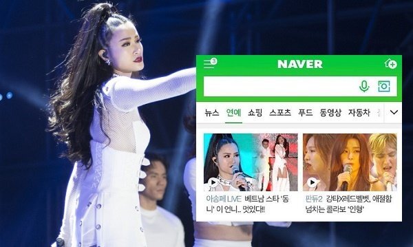 Trình diễn đẳng cấp, Đông Nhi xuất hiện nổi bật trên trang tin lớn nhất Hàn Quốc