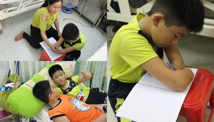 Cậu bé không tay chân vẫn lạc quan vui sống