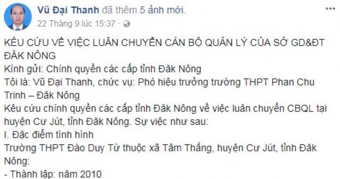 Bi hài chuyện cấm giáo viên 'kêu cứu' trên mạng xã hội ở Đắk Nông