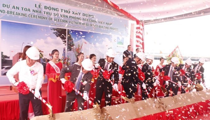 Lễ khởi công xây dựng toà nhà văn phòng Acecook Việt Nam