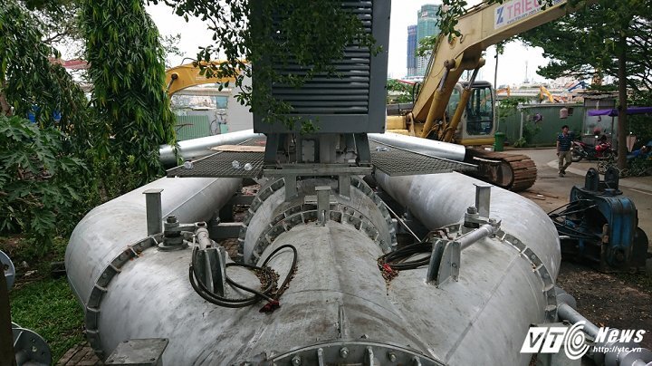 Siêu máy bơm chính thức nhận nhiệm vụ giải cứu 'rốn ngập' Sài Gòn