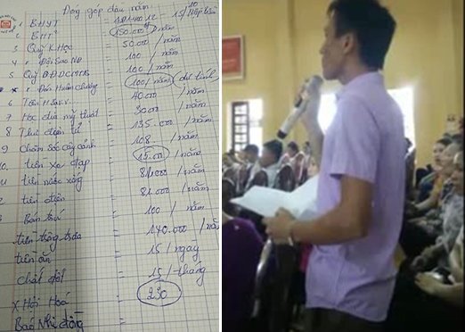 Bài phát biểu của phụ huynh về lạm thu đầu năm gây 'bão' mạng