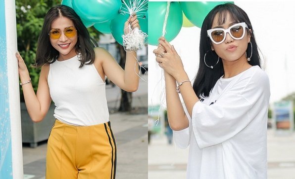 Khả Như cùng Diệu Nhi quậy tung phố đi bộ Nguyễn Huệ