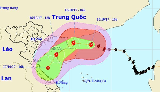 Tin mới nhất cơn bão số 11 trên Biển Đông