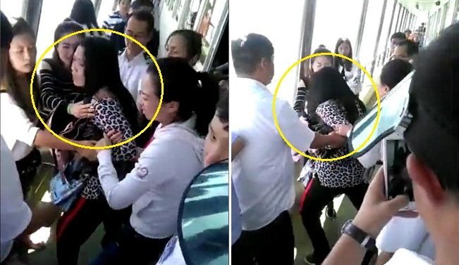 Nữ du khách gào thét, đòi nhảy xuống hồ sâu 7m nhặt điện thoại rơi