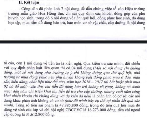 Hiệu trưởng trường mầm non ở Gia Lai lạm quyền, chi sai hàng chục triệu đồng