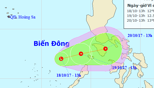 Dự báo thời tiết hôm nay ngày 19/10: Vùng áp thấp khả năng mạnh lên, Trung Bộ và Nam Bộ mưa to