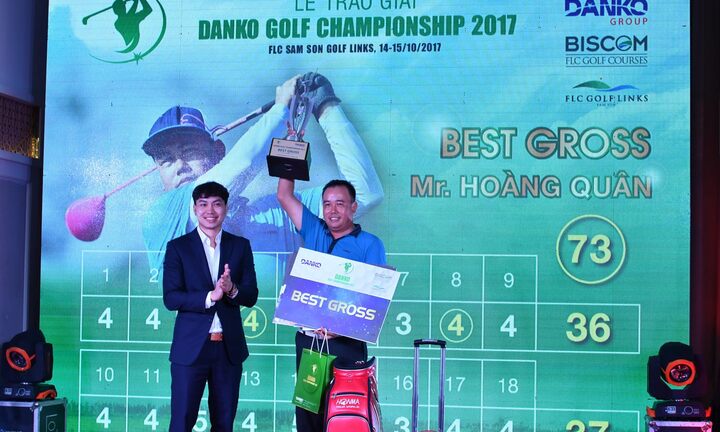Golf thủ Hoàng Quân vượt 650 golfer, vô địch Danko Golf Championship 2017