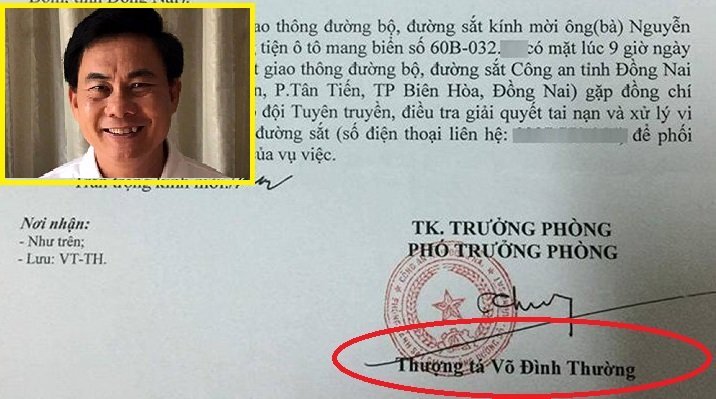 Thượng tá Võ Đình Thường thừa nhận là Đại uý bị cách chức 14 năm trước