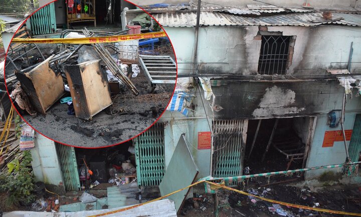 Cận cảnh hiện trường vụ cháy nhà khiến 2 bà cháu chết thương tâm ở Sài Gòn